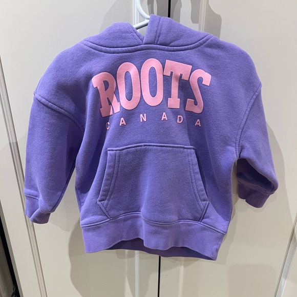 Roots Kids Lavender Hoodie with Pink Logo 2t - Picture 1 of 3